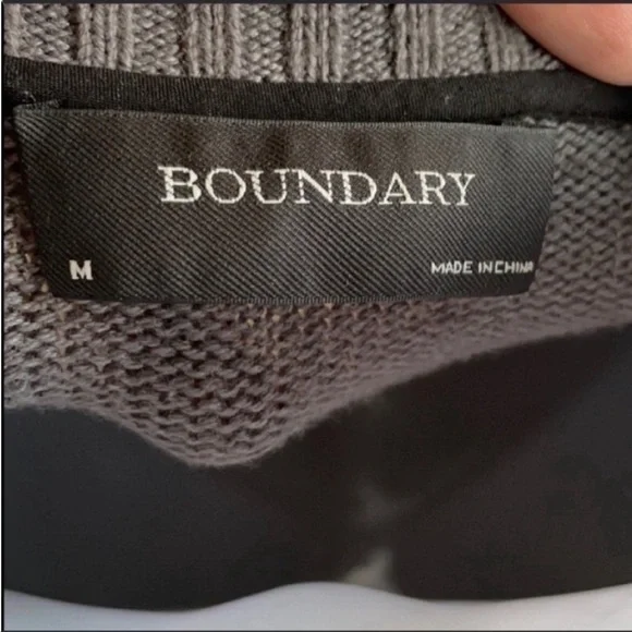 Boundary Silk lamb wool Leather sweater zipper sides 
Size Med Casual Business - Picture 8 of 12